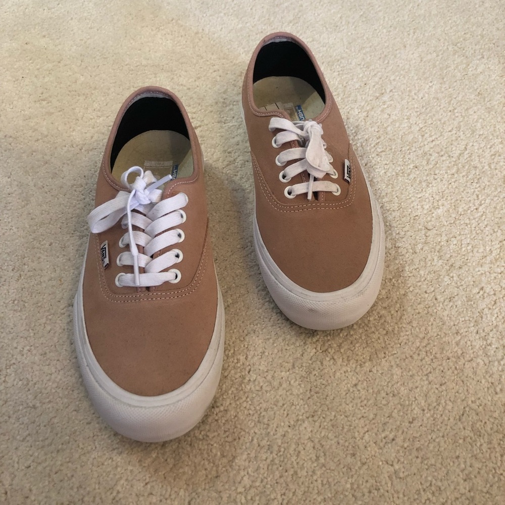 Suede Vans nude/blush color